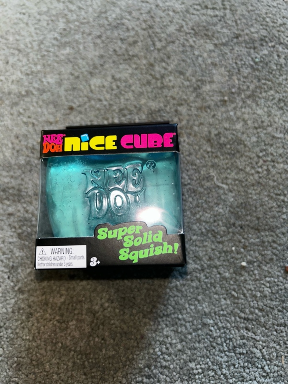 Nice Cube Super Solid Squish Toy - Teal Blue